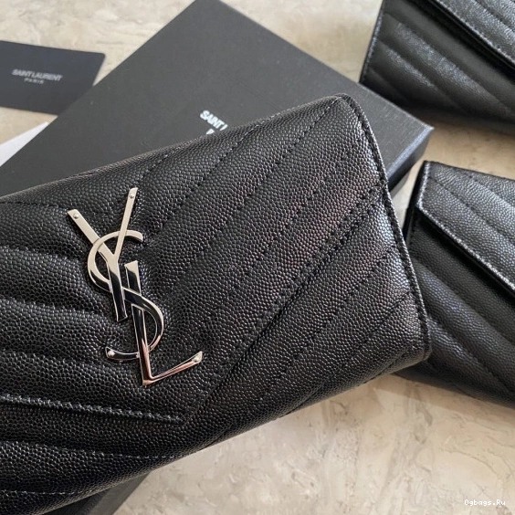 YSL LARGE MONOGRAM FLAP WALLET 0716